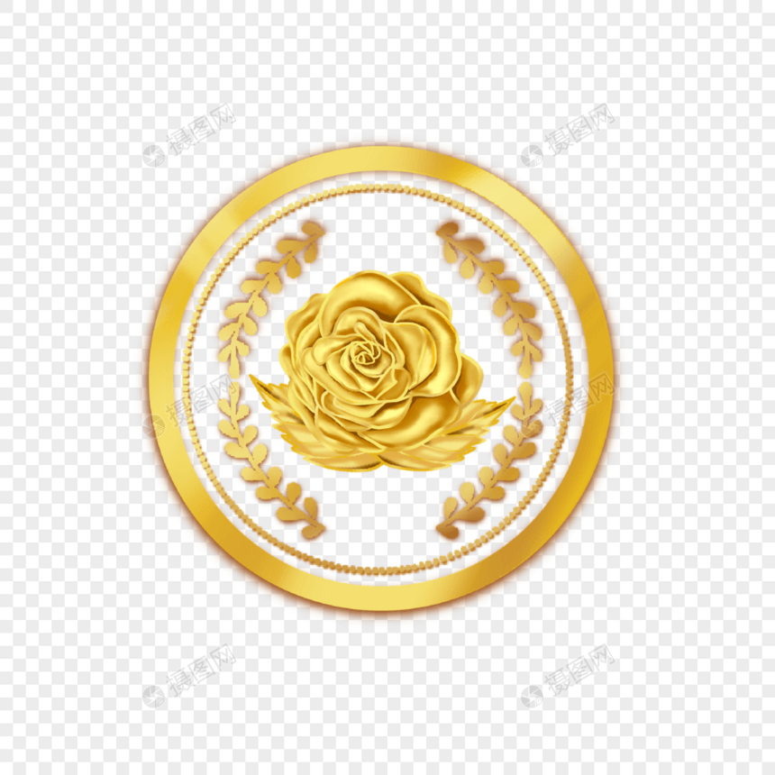 金玫瑰小麦徽标图片