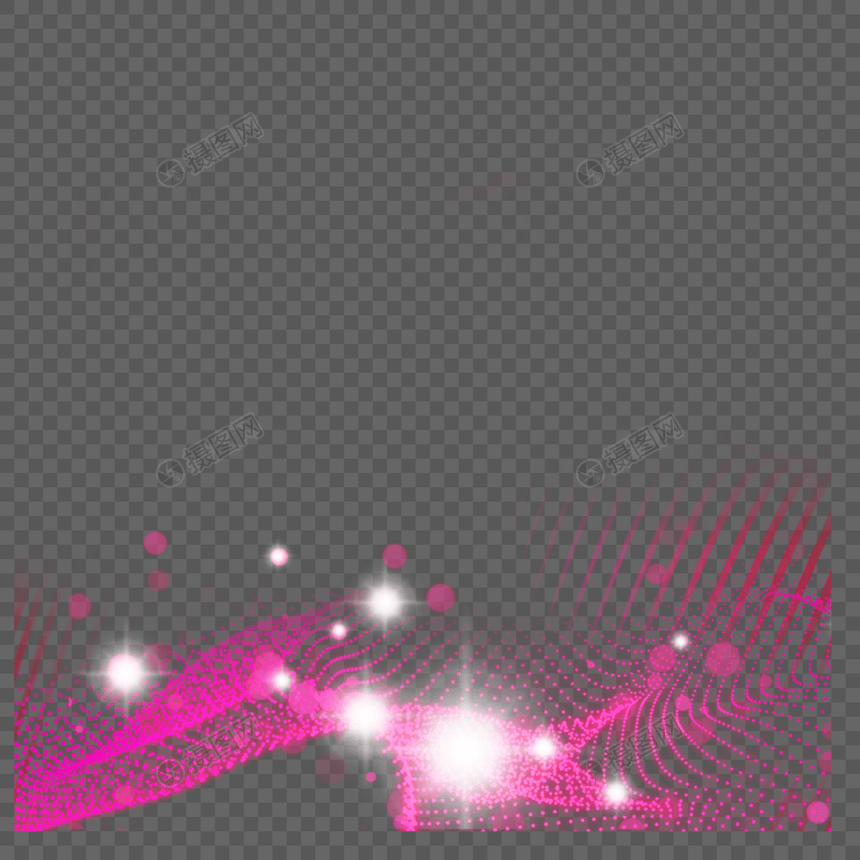 玫红色光影线条光效科技图片
