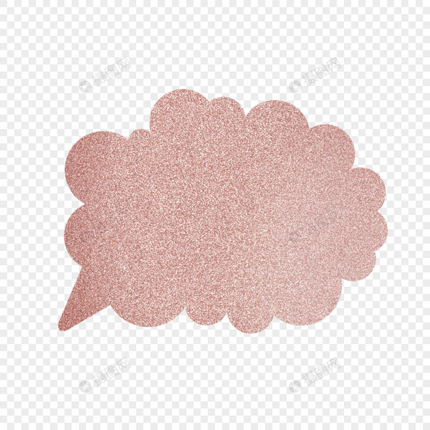 闪光粉红色纹理气泡边框图片