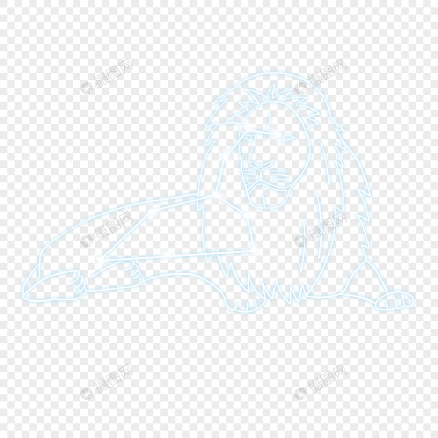 狮子座光效星座图片