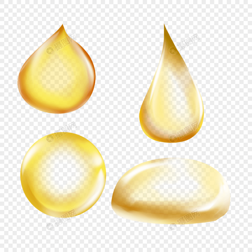 水滴滴落写实的液体果汁金黄色图片