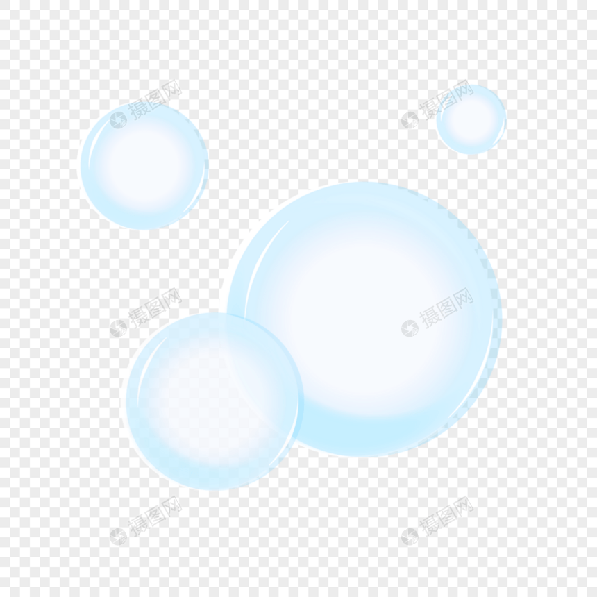 透明矢量氧气气泡图片