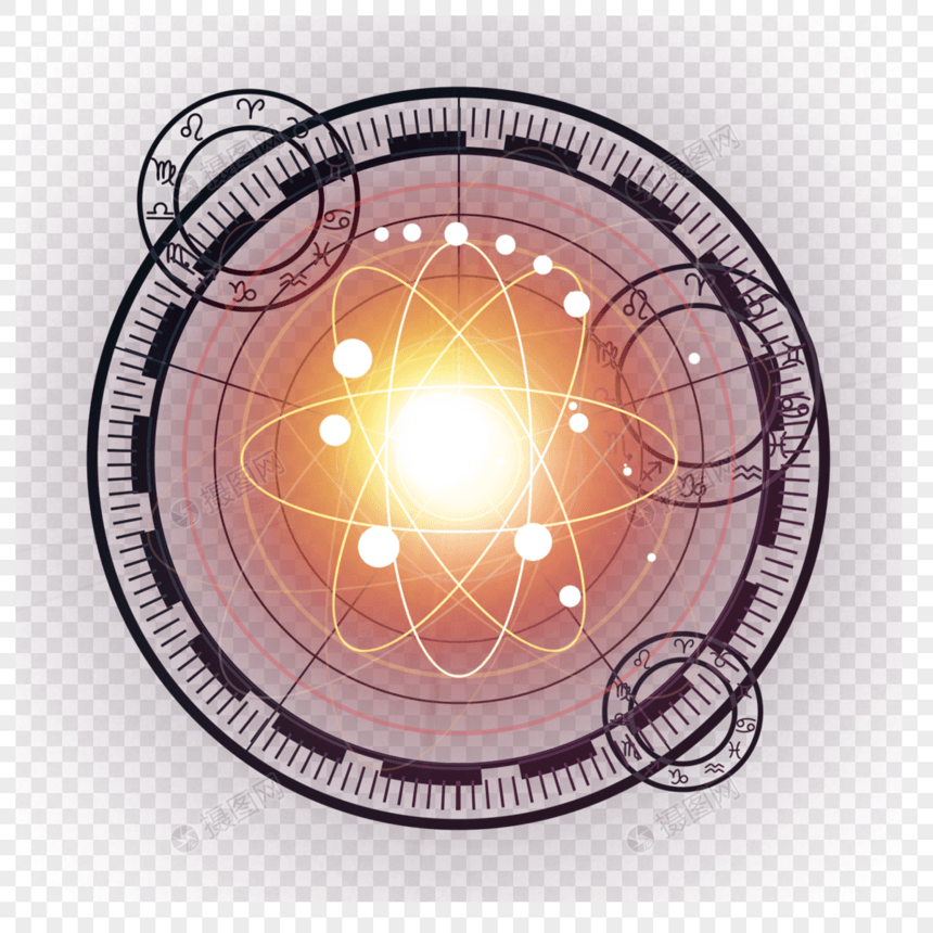 占星术抽象光效星盘图片