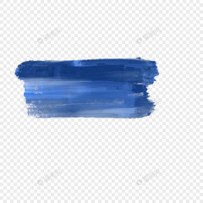蓝色创意水彩笔刷图片