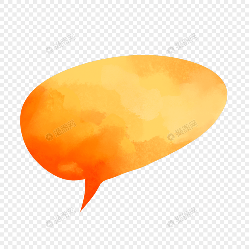 红黄气泡对话框图片