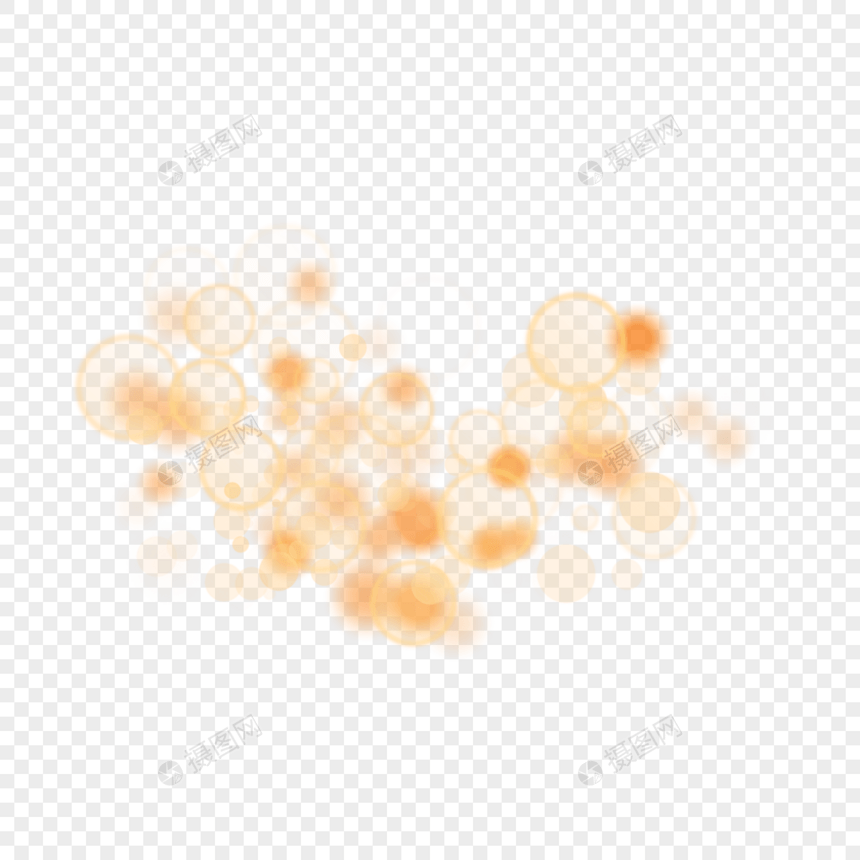 抽象光效橘黄色渐变光晕图片