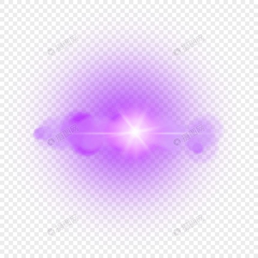 紫色模糊光团圆形光圈抽象光效图片