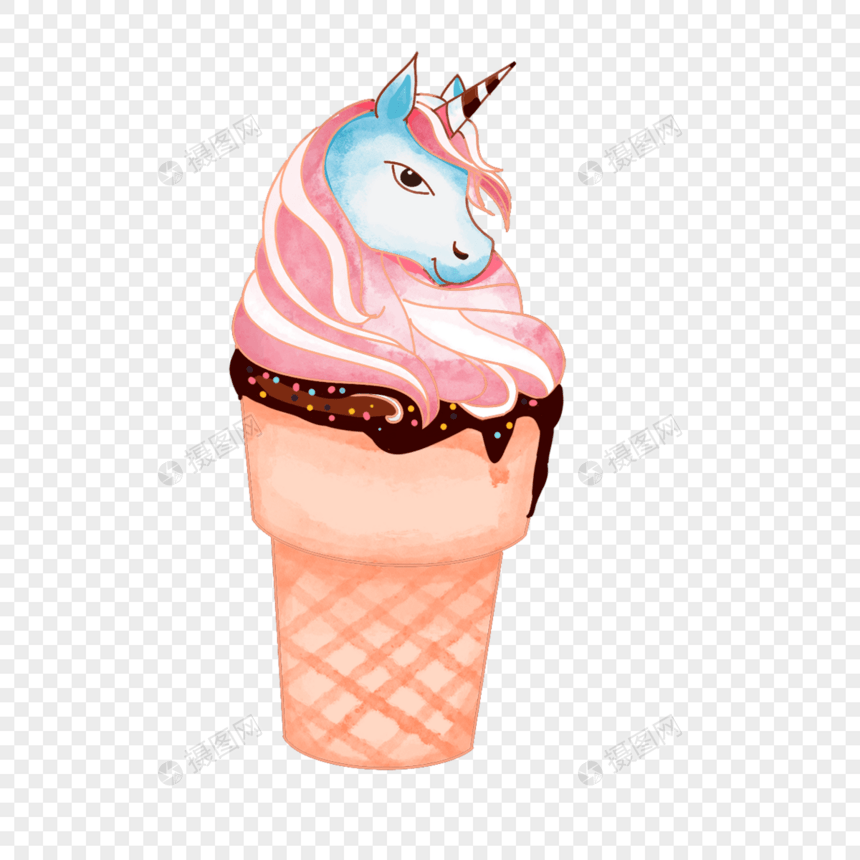 独角兽冰淇淋图片