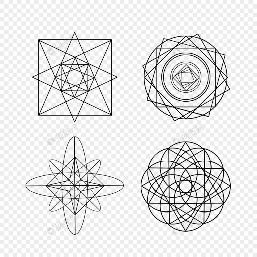 神秘几何符号组合图片