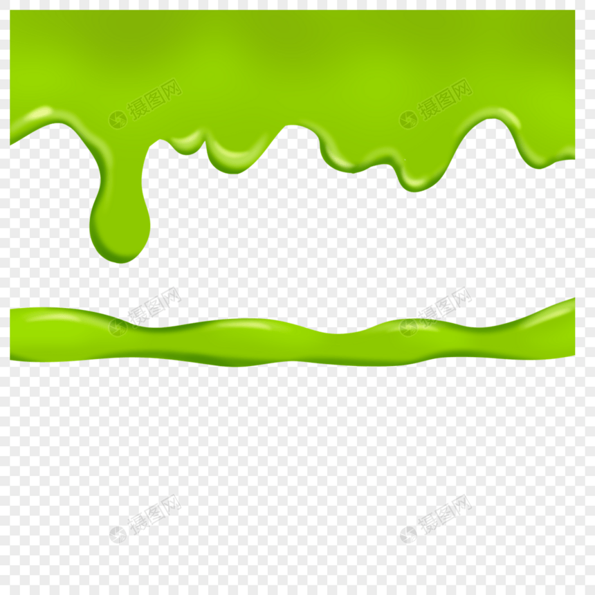 绿色粘液无缝边框图片