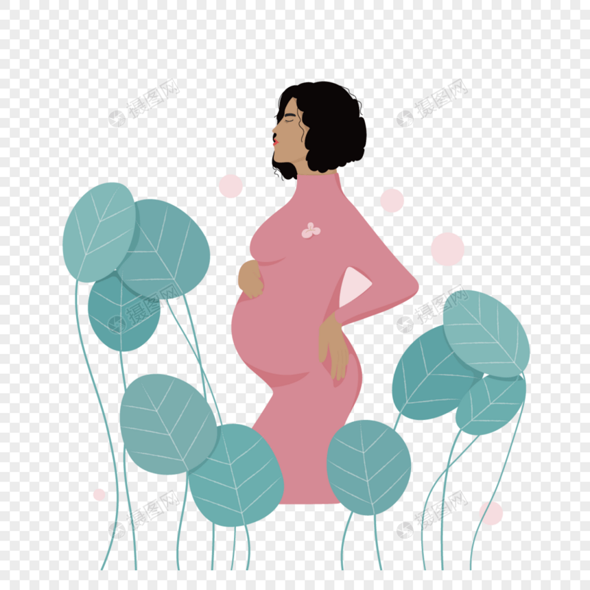 简约风格怀孕的女西式图片