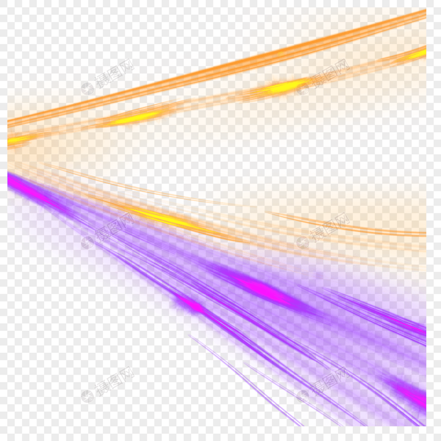 抽象运动模糊光效紫橙色渐变图片