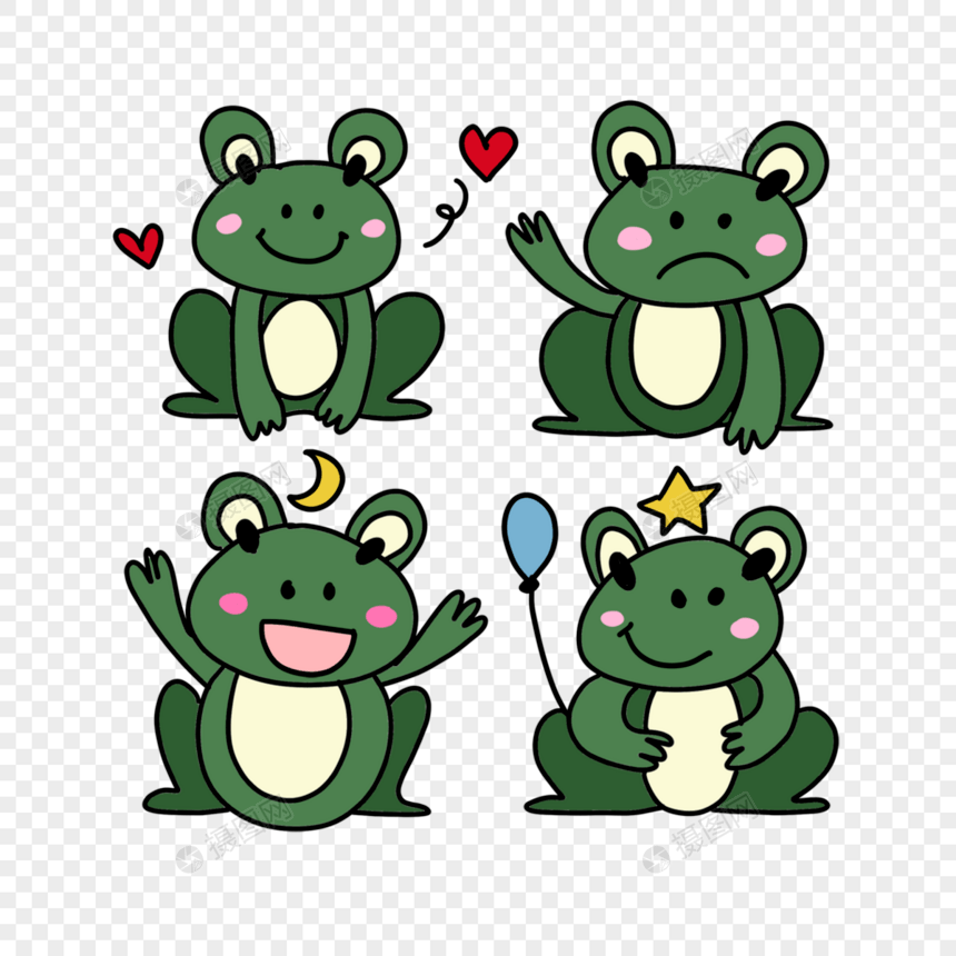 可爱卡通青蛙动物表情包图片