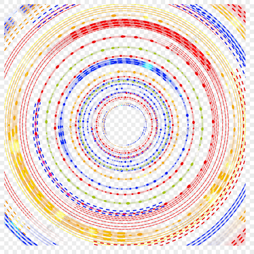 圆形光线迪斯科抽象光效图片