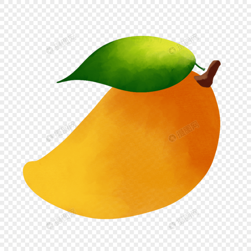 美味黄色芒果美味卡通水果图片