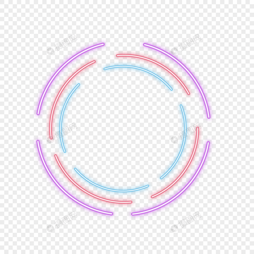 荧光圆圈效应图片