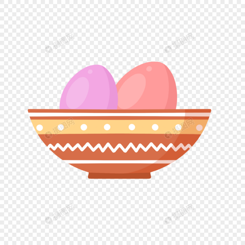 波斯新年碗里的彩色蛋图片