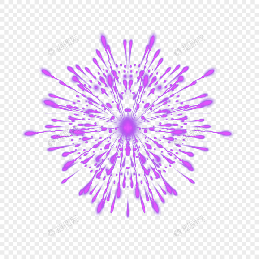 紫色爆炸粒子特效光线图片