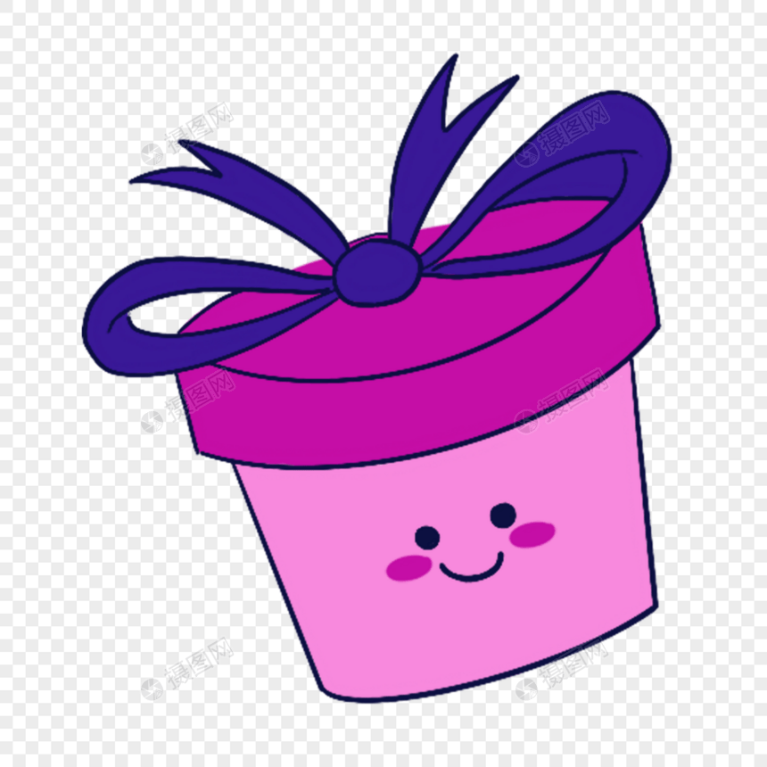 蓝紫色系生日组合蝴蝶结紫色盒子图片