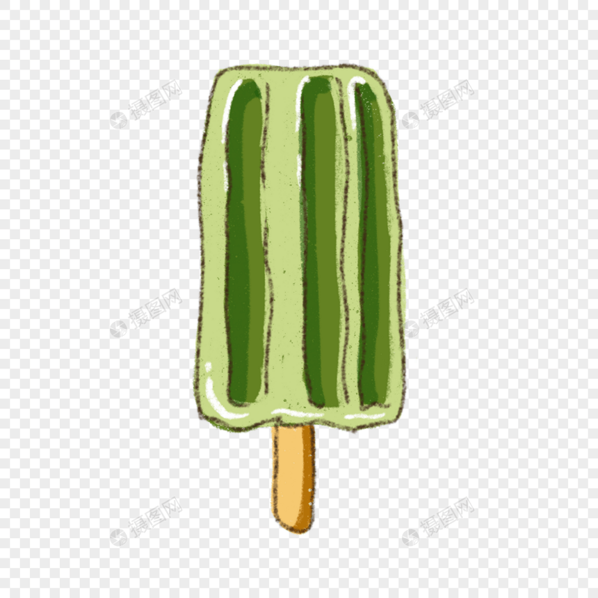 绿色抹茶甜品冰激凌图片