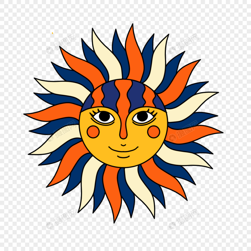 抽象太阳人脸尼泊尔图片