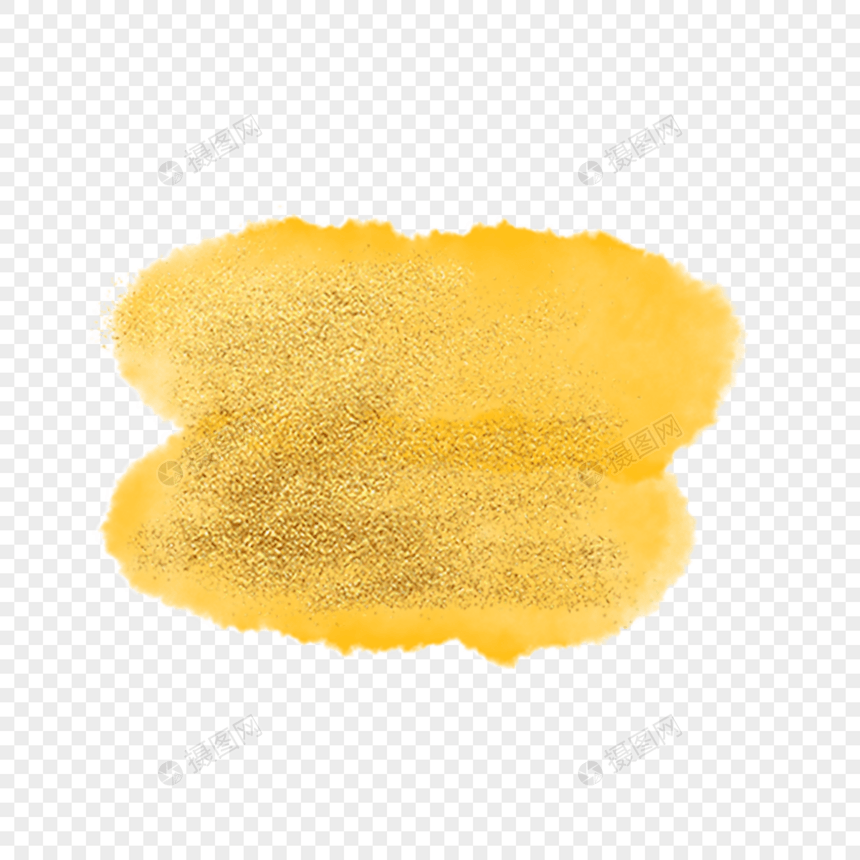 金黄抽象涂鸦水彩污渍图片