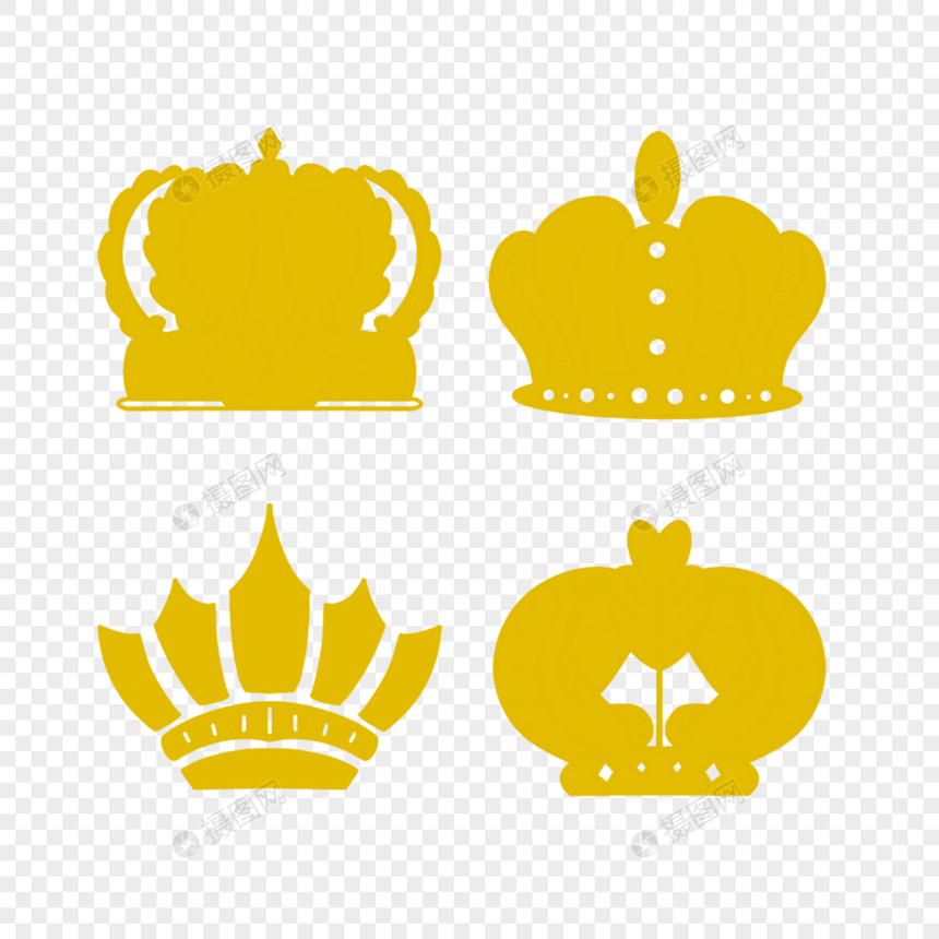 金色皇冠徽标图片