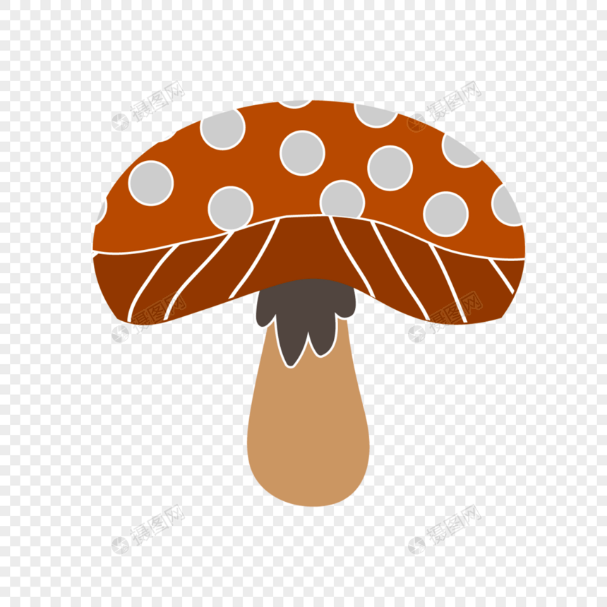 可爱的手绘蘑菇图形图片
