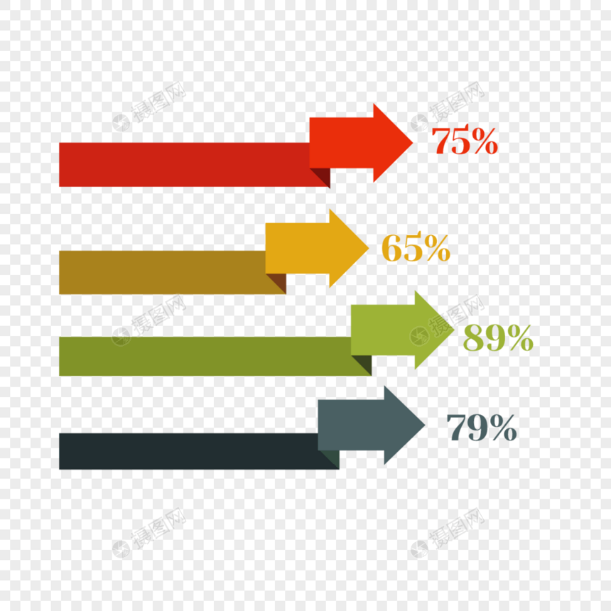 矢量ppt图表图片