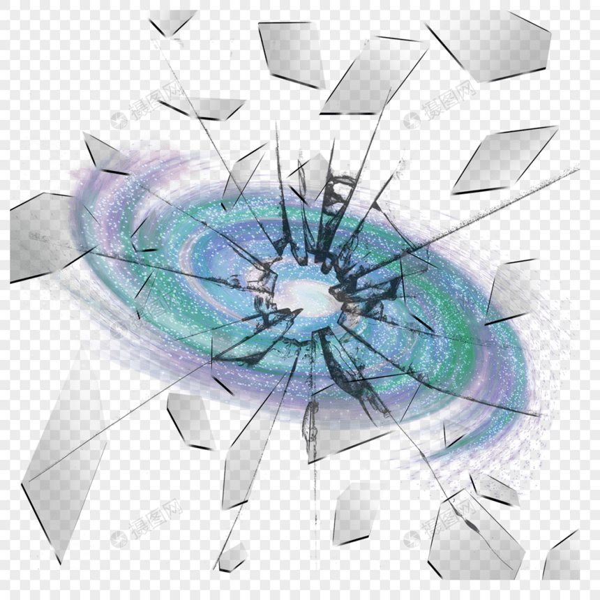 星空银河太空玻璃碎片图片