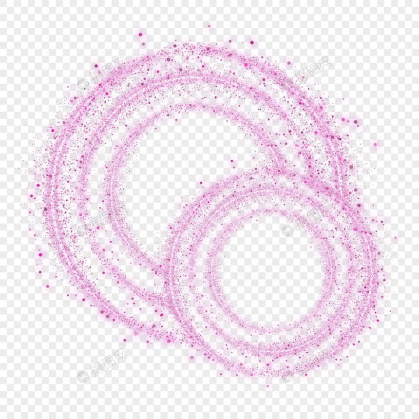 金粉色光环光效光晕图片