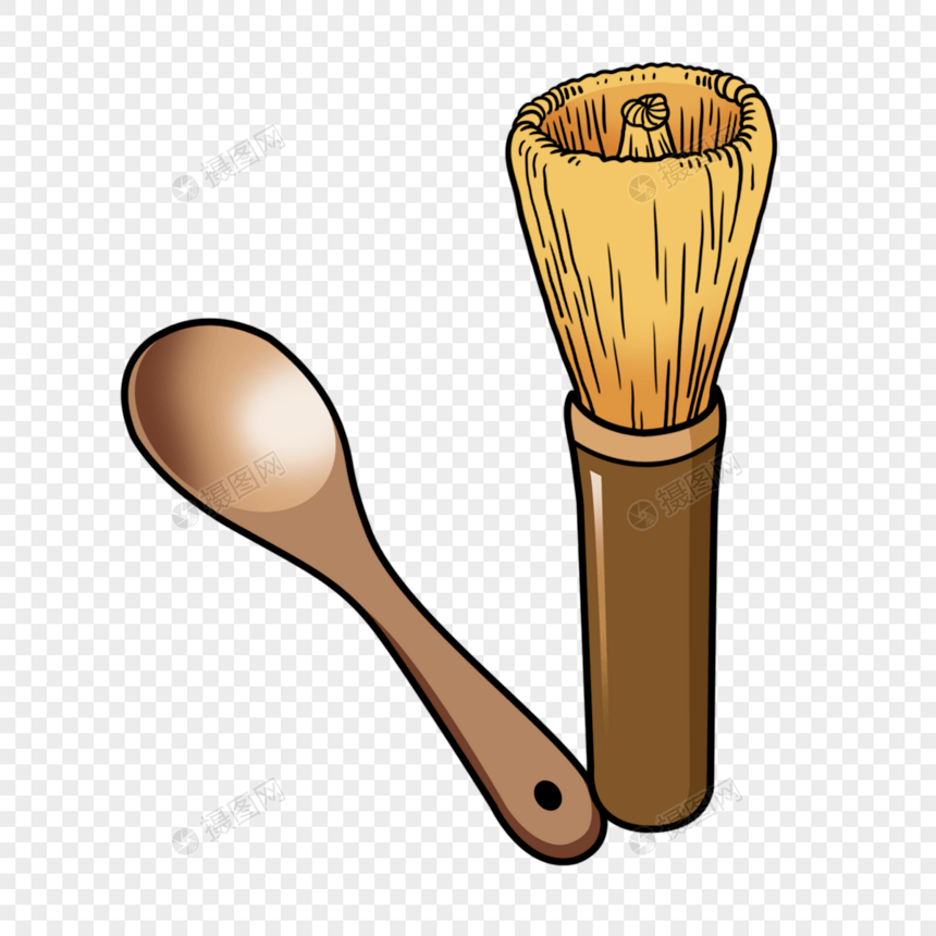 勺子扫渣棕色木制图片绘图图片