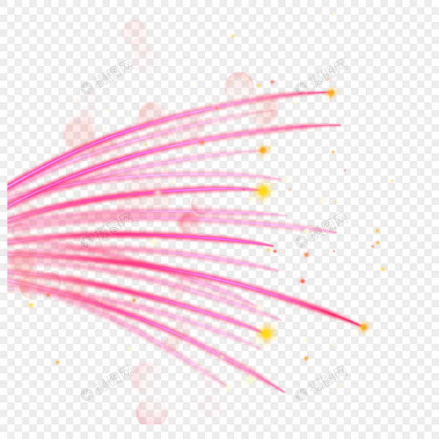 光纤光效线条抽象粉色图片