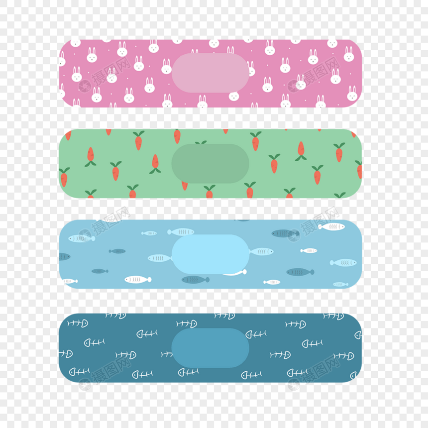 儿童创口贴卡通风格可爱图片