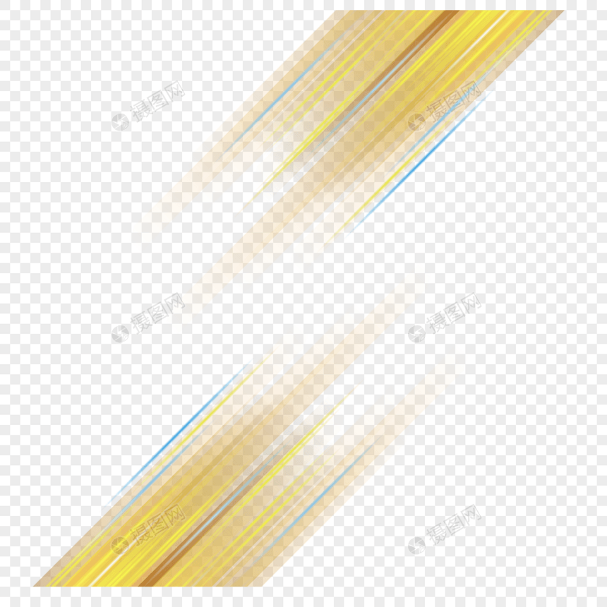 光纤电线光效黄色发光直线图片