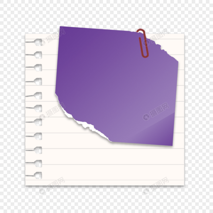 本纸线圈纸紫色卡通图案图片