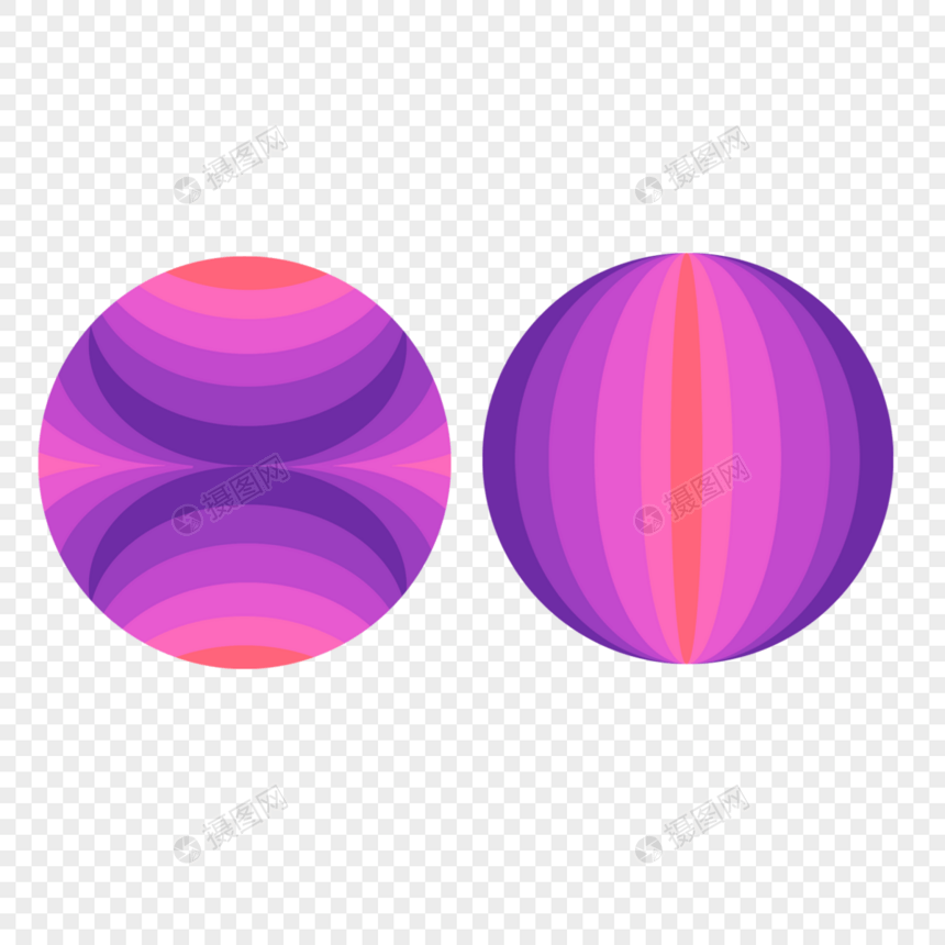 抽象几何重叠紫色粉色圆形图案图片
