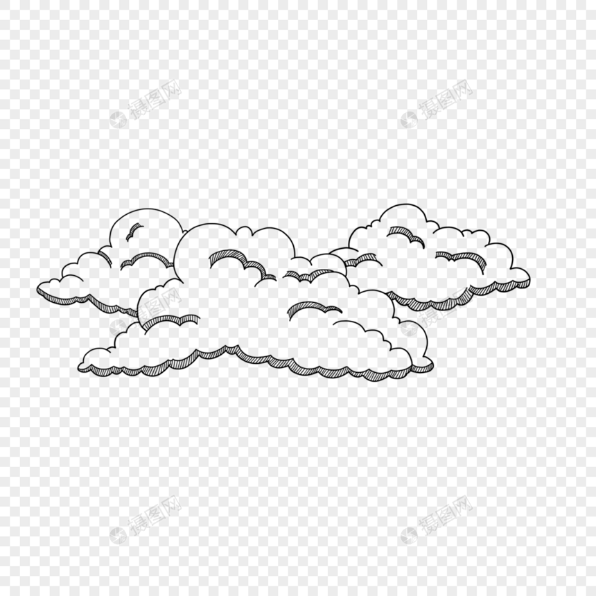 聚集起来雕刻风格云朵天气图片