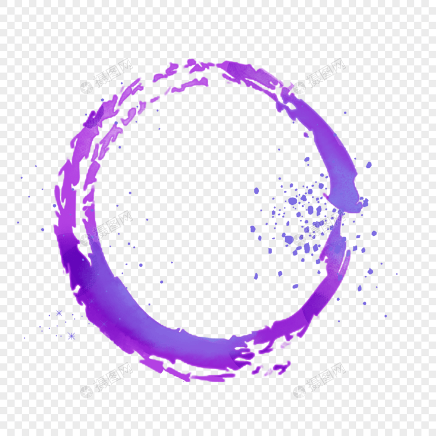 抽象淡紫色水彩边框图片