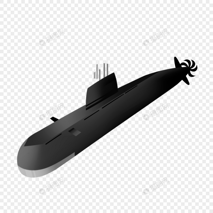 简约军事科技潜水工具平面剪贴画图片