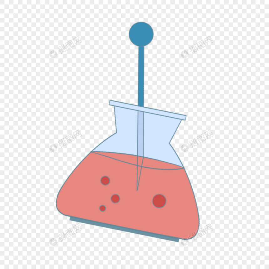 科学教育元素绿色吸管量杯图片