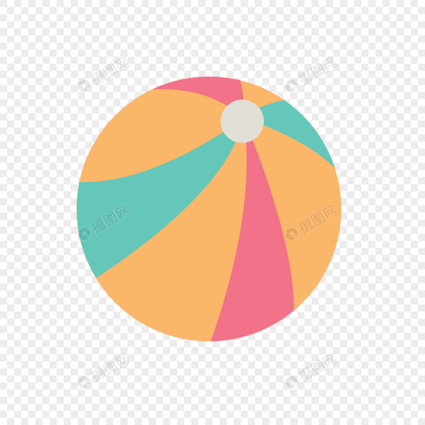 橙色简约卡通可爱球图片