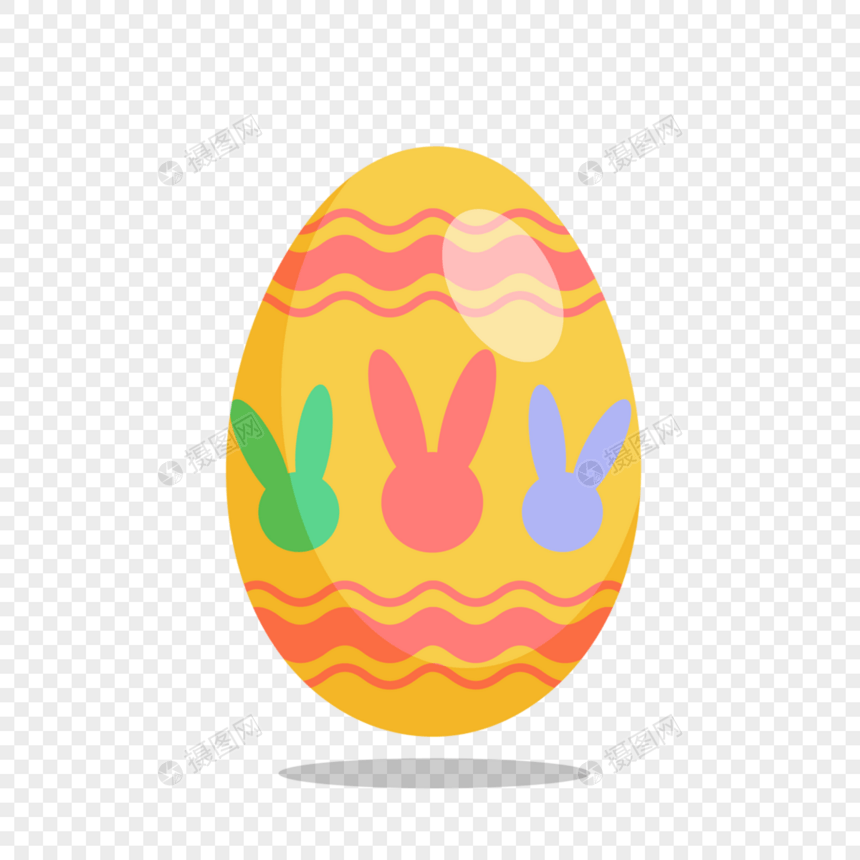 兔子可爱复活节彩蛋图片