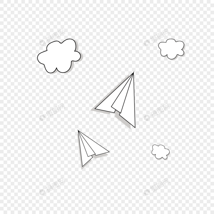 画纸飞机图片