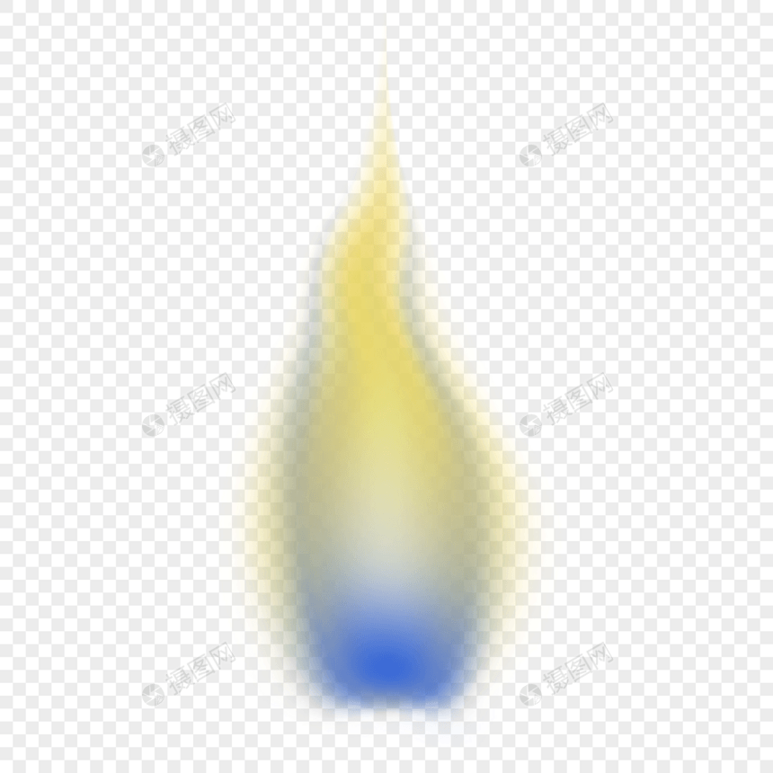 燃烧的黄蓝色火焰图片