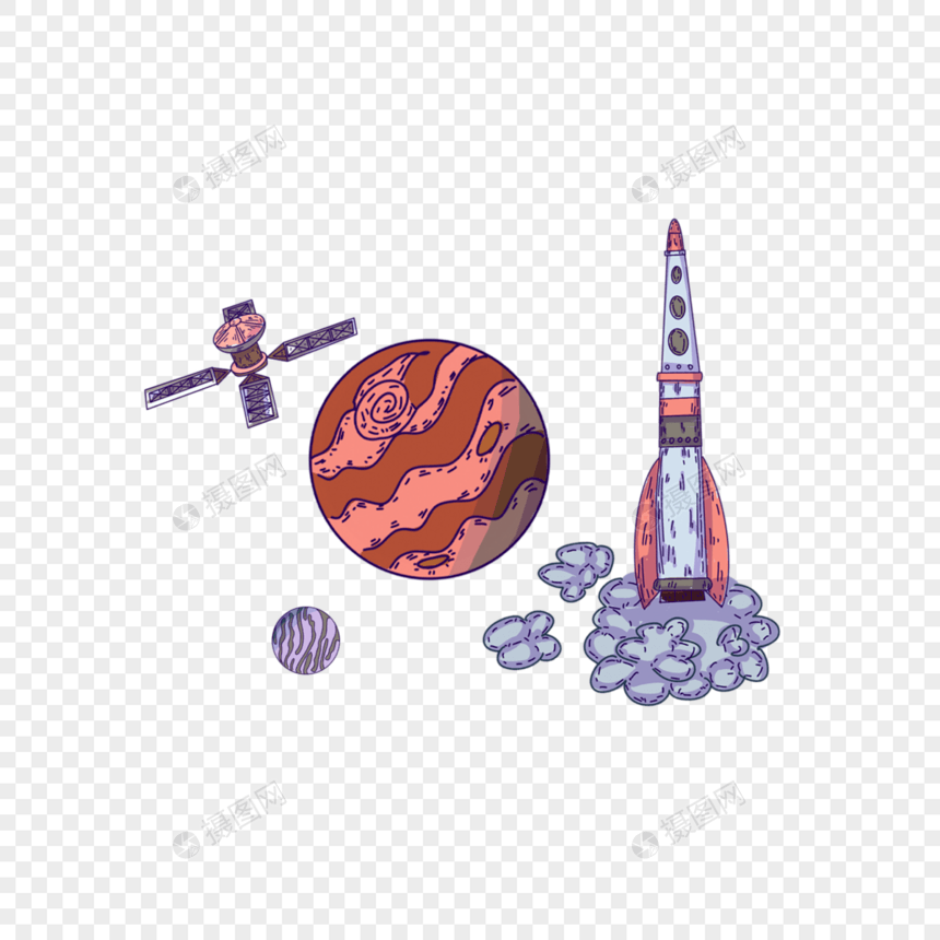 火箭行星宇宙飞船图片