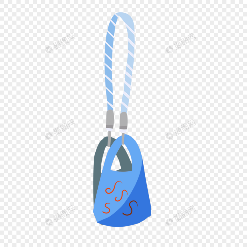蓝色挂绳卡通外科口罩图片