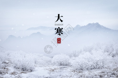 雪山大寒海报图片