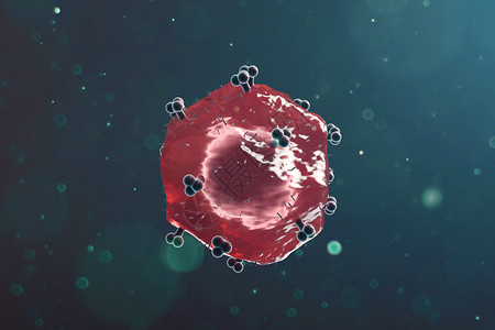 三维艾滋病毒模型图片