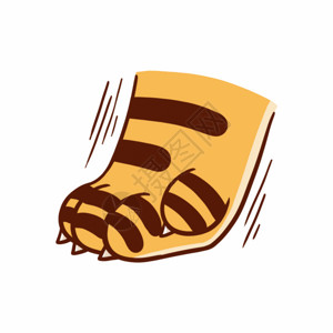 蜂蜜标志新年虎爪表情包gif动图高清图片